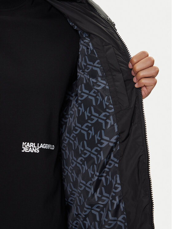 Karl Lagerfeld Jeans Karl Lagerfeld Jeans Kurtka zimowa A4M15028 Czarny Regular Fit