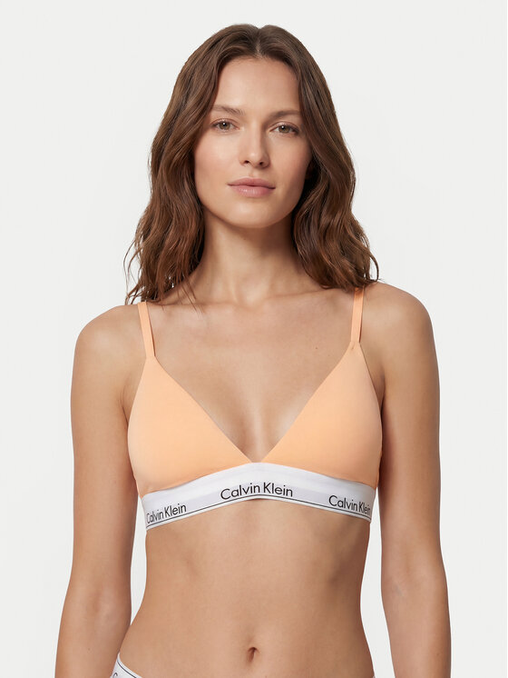 Calvin Klein Underwear Calvin Klein Underwear Podprsenka Bralette LV00QF8498 Svetlo oranžová