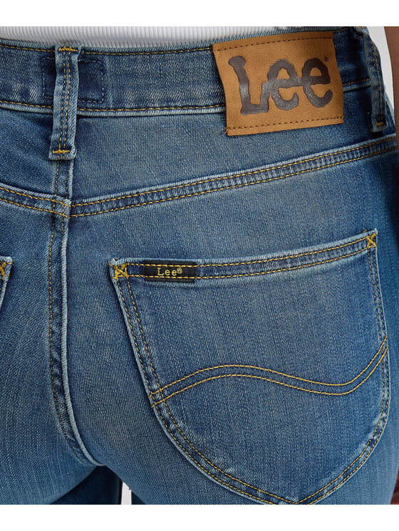 Lee Lee Jeansy 112376763 Niebieski Skinny Fit