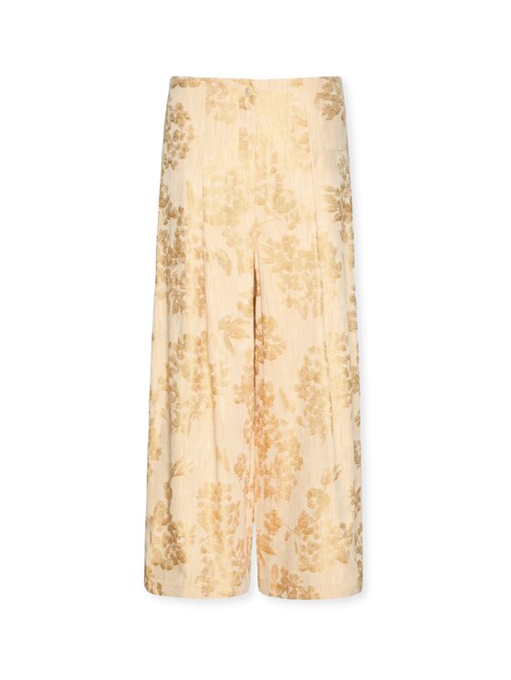 Elena Mirò Elena Mirò Pantaloni di tessuto P024P000477N001 Crema Cropp Fit