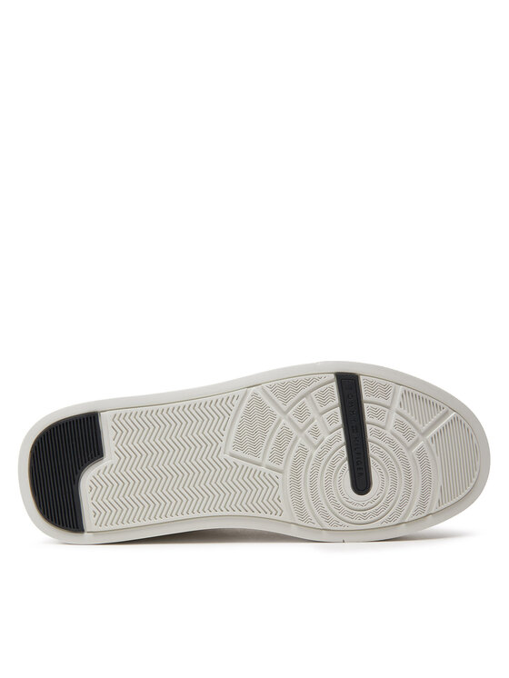 Tommy Hilfiger Tommy Hilfiger Sneakersy Th Court Premium Best FM0FM04974 Écru