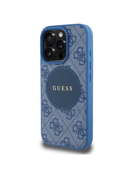 Guess Guess Etui na telefon Apple iPhone 16 Pro Niebieski