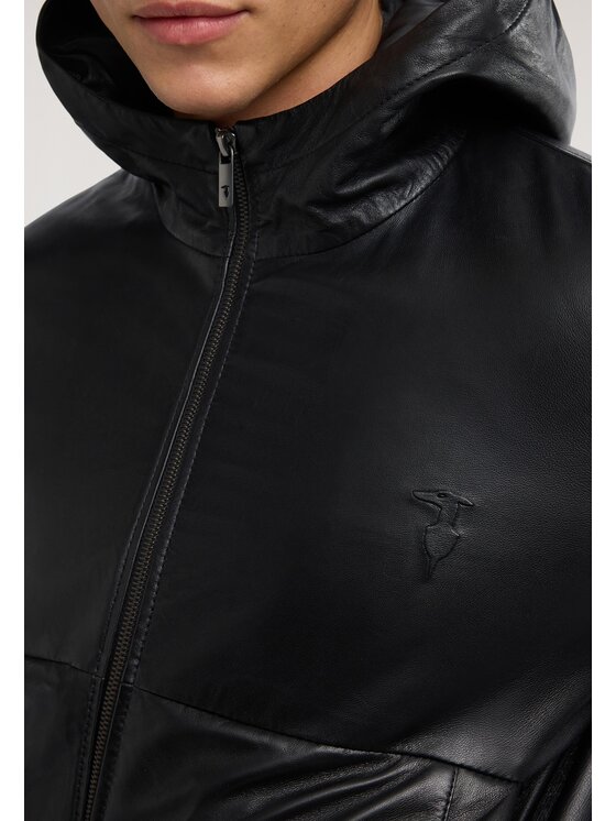 Trussardi Trussardi Giacca di pelle R311M000065N033 Nero Regular Fit