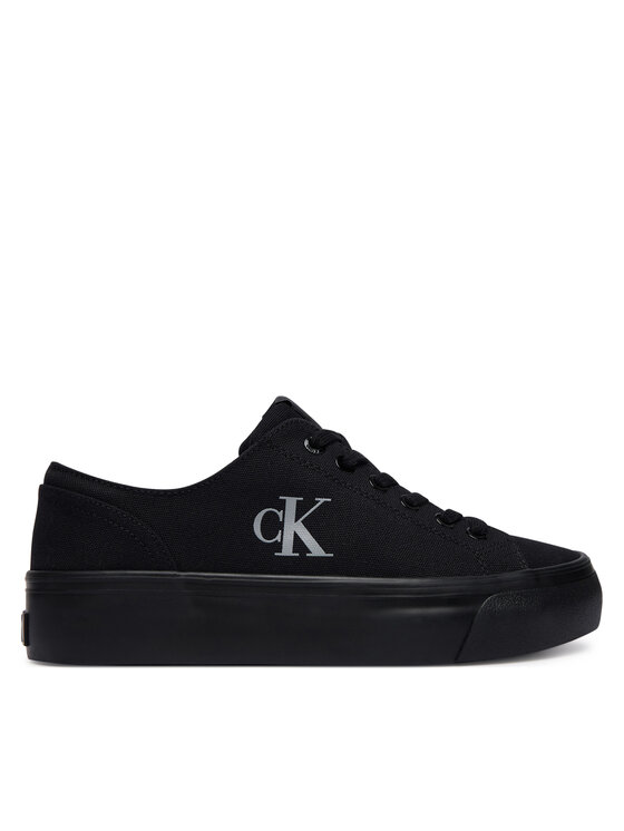 Calvin Klein Calvin Klein Tenisice Vulc Flatform Low Canvas Mg YW0YW01763 Crna