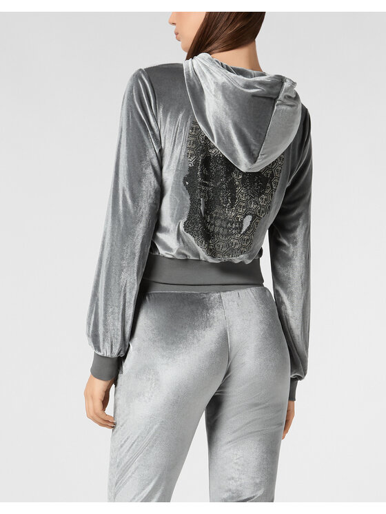 PHILIPP PLEIN PHILIPP PLEIN Bluza 9549 Szary Regular Fit