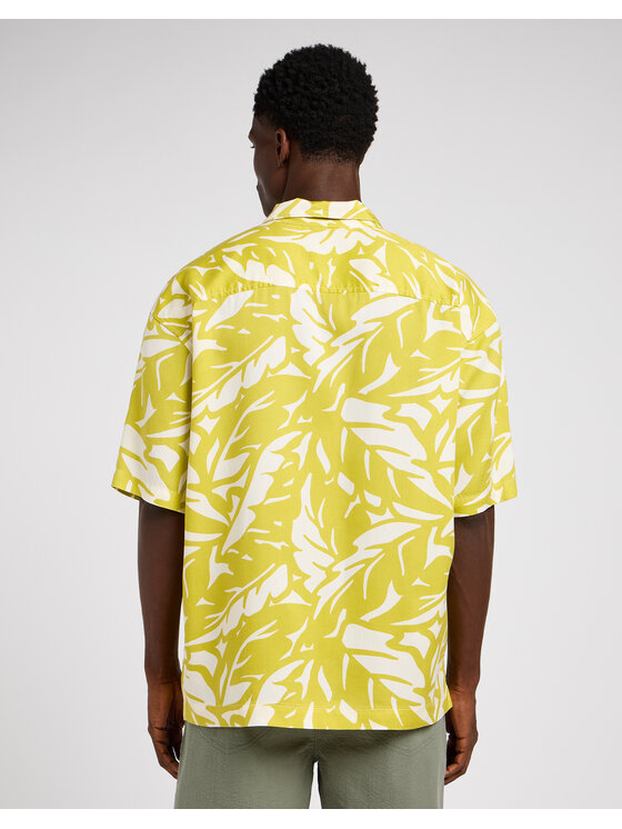 Lee Lee Koszula LEE CAMP SHIRT Żółty Relaxed Fit