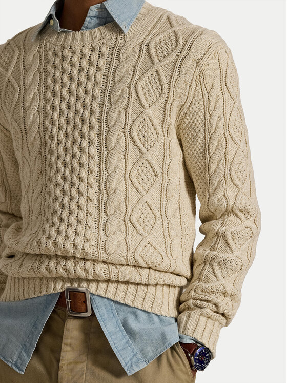 Polo Ralph Lauren Polo Ralph Lauren Sweater 710917054003 Bézs Regular Fit