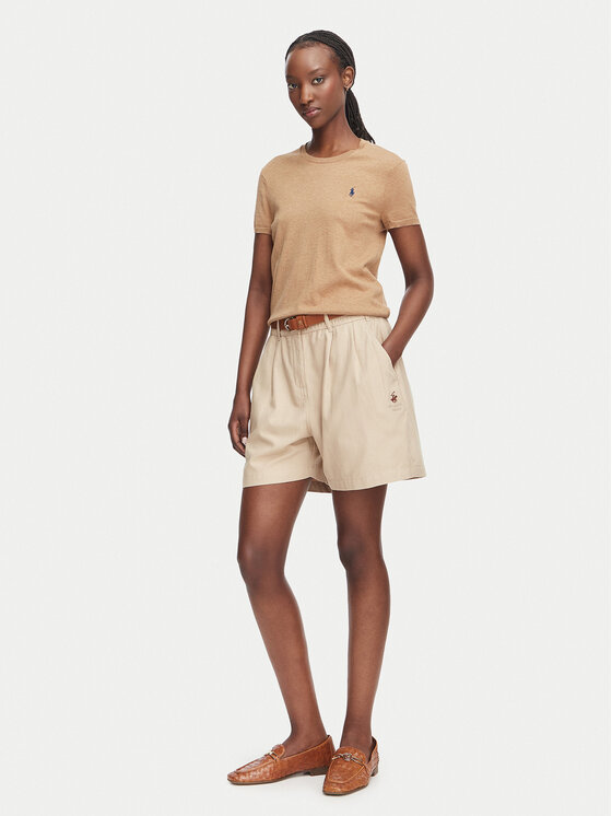 Beverly Hills Polo Club Beverly Hills Polo Club Szövet rövidnadrág P-SS26W-B576580-VF Bézs Regular Fit
