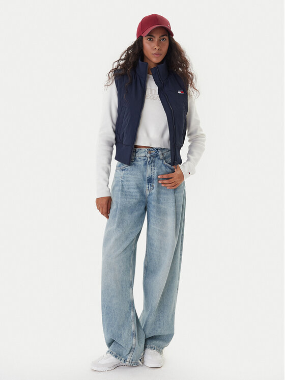 Tommy Jeans Tommy Jeans Sportovní vesta DW0DW22038 Tmavomodrá Regular Fit