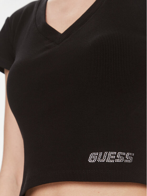 Guess Guess T-Shirt Edie V4RP10 K8RT2 Μαύρο Regular Fit