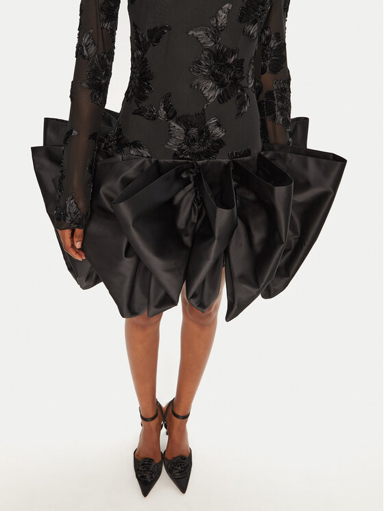 ROTATE ROTATE Rochie cocktail 114036100 Negru Slim Fit