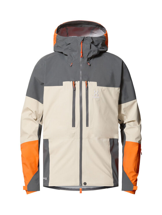 Haglöfs Haglöfs Kurtka przeciwdeszczowa Spitz GTX Pro Jacket Men Beżowy Regular Fit