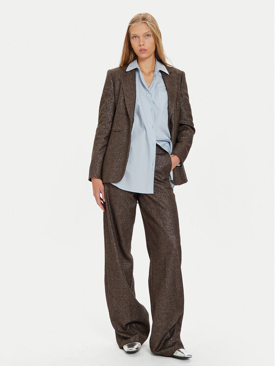 Marella Marella Marynarka Seme 2423046012 Brązowy Regular Fit