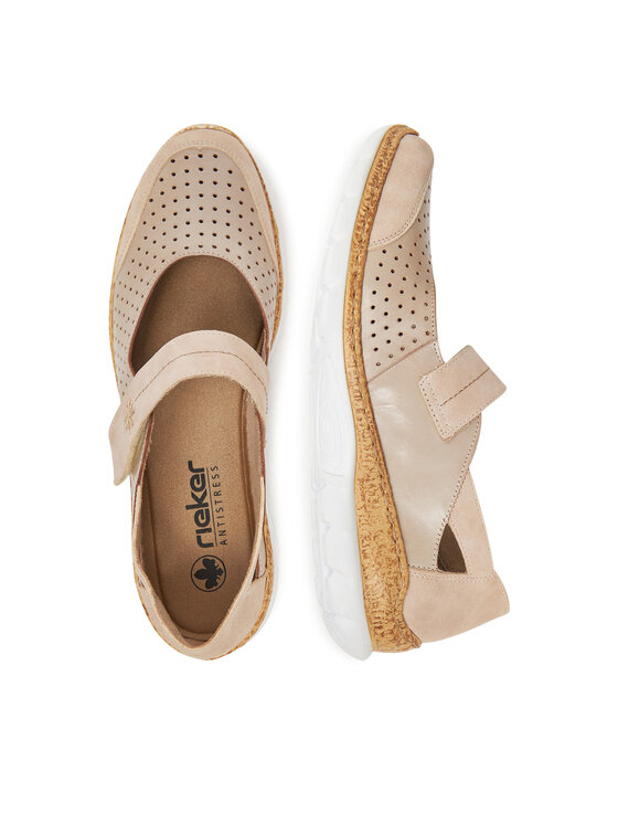 Rieker Rieker Pantofi N42B2-62 Bej