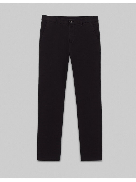 Borgio Borgio Spodnie materiałowe Menfi Czarny Classic Fit