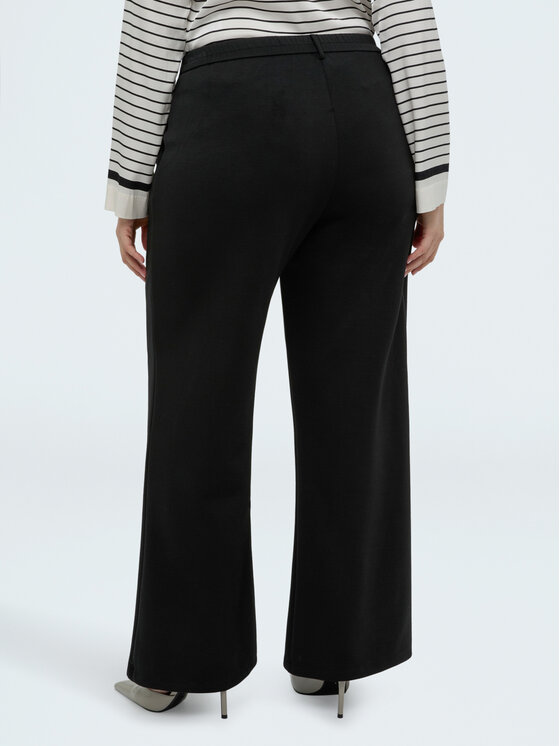 Fiorella Rubino Fiorella Rubino Spodnie materiałowe P828L002356N033 Czarny Regular Fit