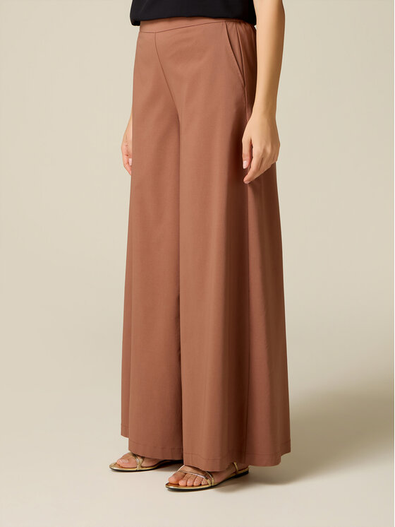 Oltre Oltre Spodnie materiałowe P703J002585N022 Brązowy Baggy Fit