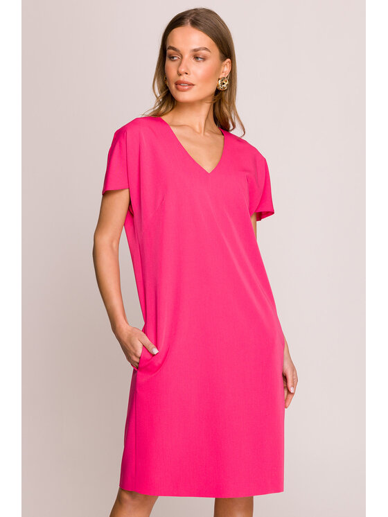 Stylove Stylove Letné šaty S392 Ružová Premium Fit
