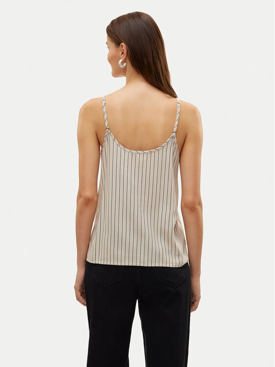 Vero Moda Vero Moda Top Mymilo 10303690 Beżowy Regular Fit