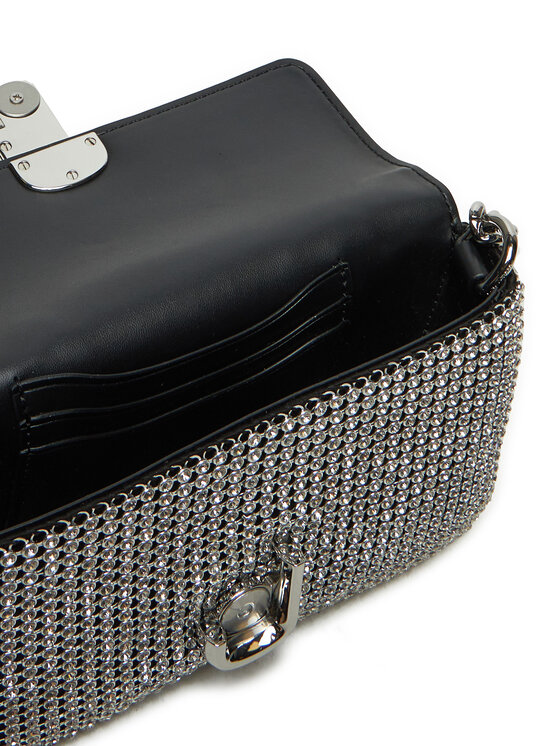 Marc Jacobs Marc Jacobs Ročna torba The Rhinestone J Marc Mini Shoulder Bag H912M06RE22 Srebrna