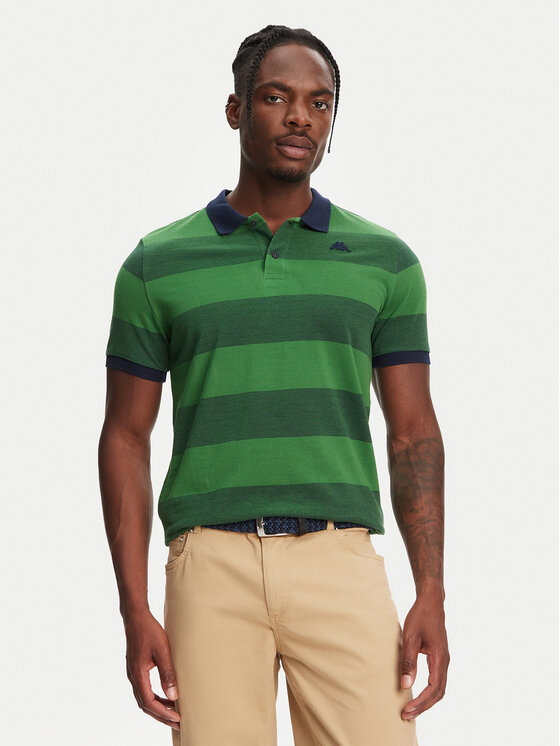 Robe di Kappa Polokošeľa Ming 64126KW Zelená Slim Fit