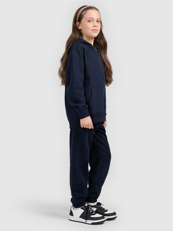 4F 4F Spodnie dresowe BASIC+ Granatowy Oversize