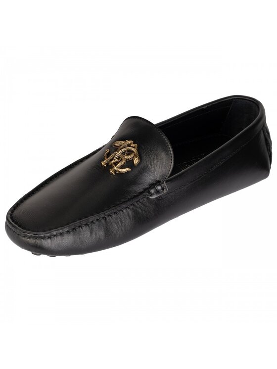 Roberto Cavalli Roberto Cavalli Mokasíny 22516 A CALF PASHA Čierna