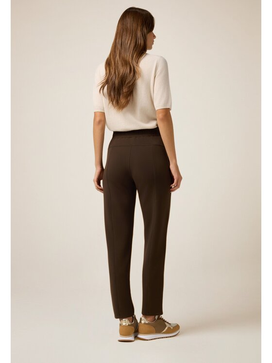 Oltre Oltre Pantaloni di tessuto P827J002381N032 Marrone Regular Fit