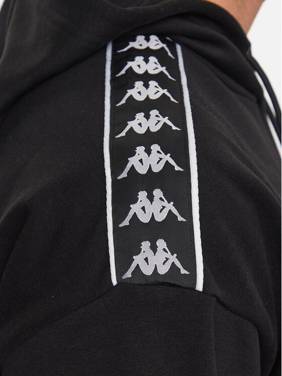 Kappa Kappa Μπλούζα 313007 Μαύρο Regular Fit