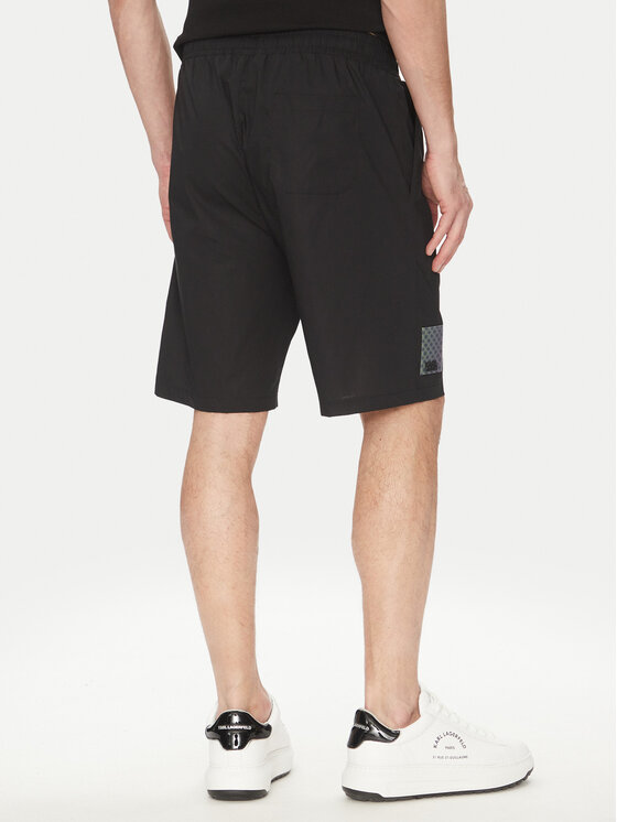 KARL LAGERFELD KARL LAGERFELD Szorty sportowe 265709 552600 Czarny Regular Fit
