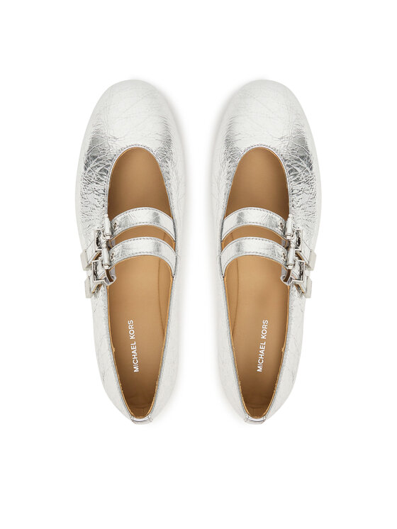 MICHAEL Michael Kors MICHAEL Michael Kors Baleriny Rowen Flex Ballet 40R6RWFP1M Srebrny