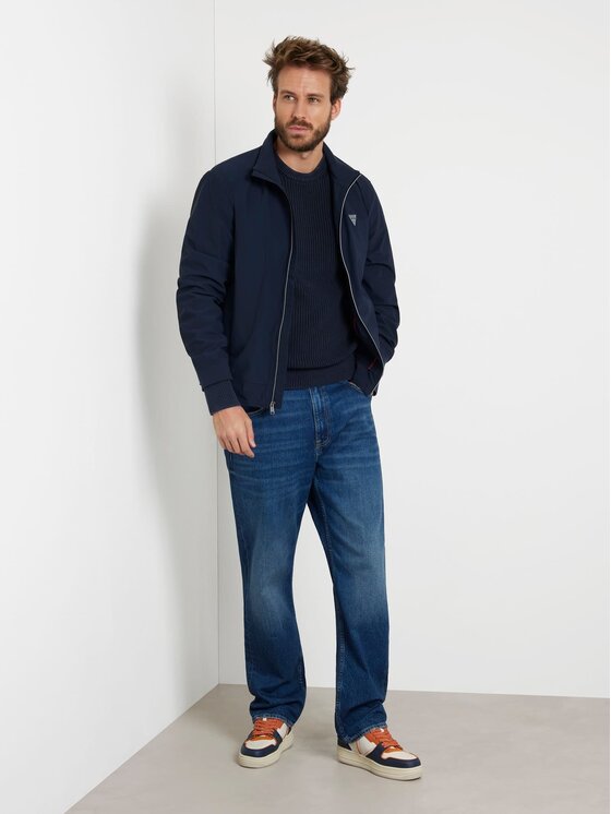 Guess Guess Kurtka przejściowa 164797 Niebieski Classic Fit