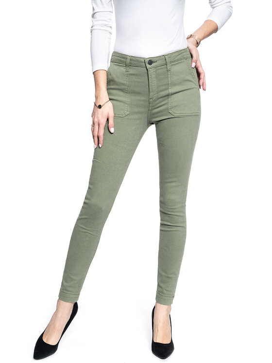 Lee Lee Pantaloni di tessuto SCARLETT HIGH Verde Skinny Fit
