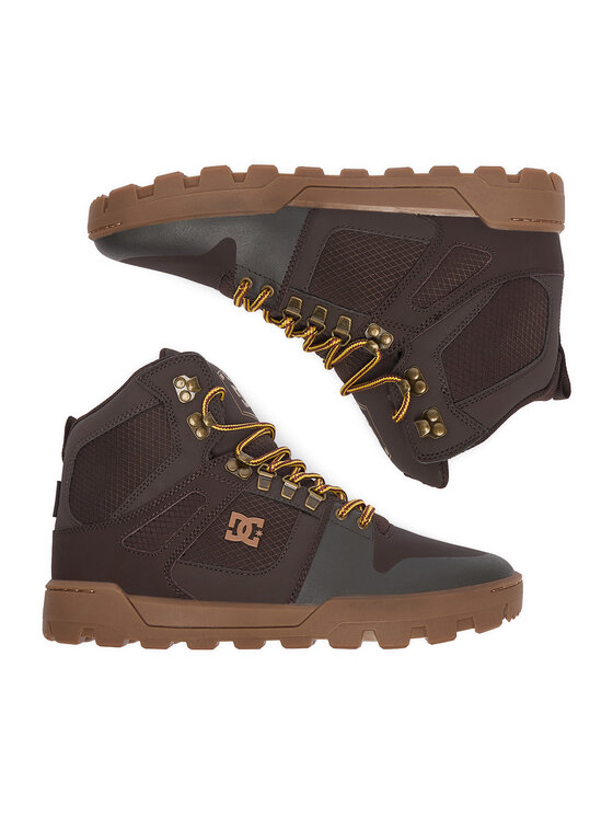 DC Shoes DC Shoes Laisvalaikio batai EO-PURE HIGH TOP WR BOOT DC01803210 Tamsiai ruda