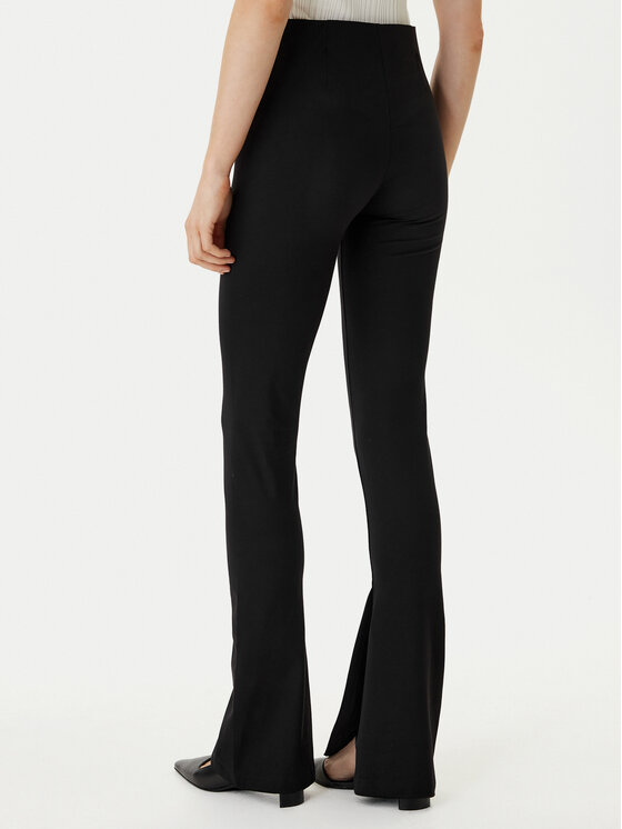 HUGO HUGO Текстилни панталони Nuflare_B 50554485 Черен Flare Fit