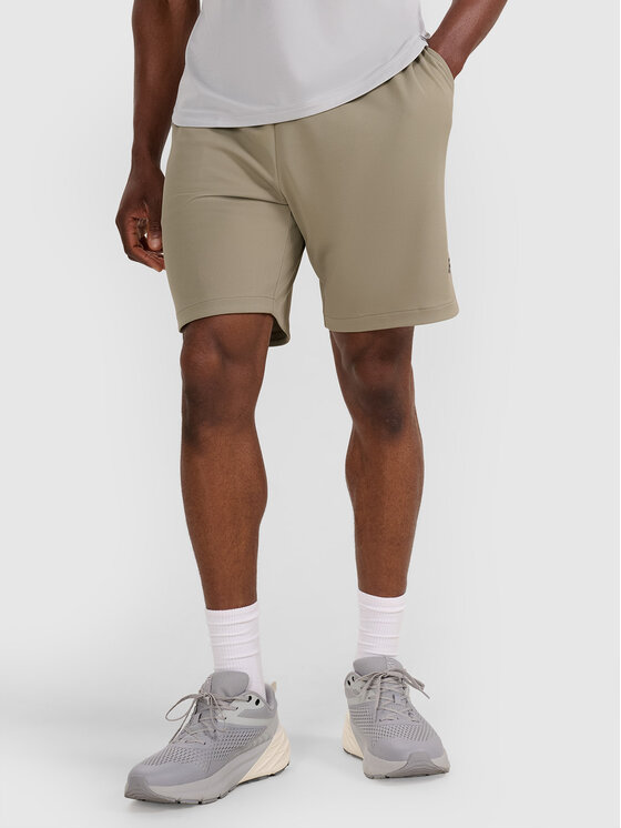 4F 4F Szorty sportowe TRAINING Khaki Regular Fit