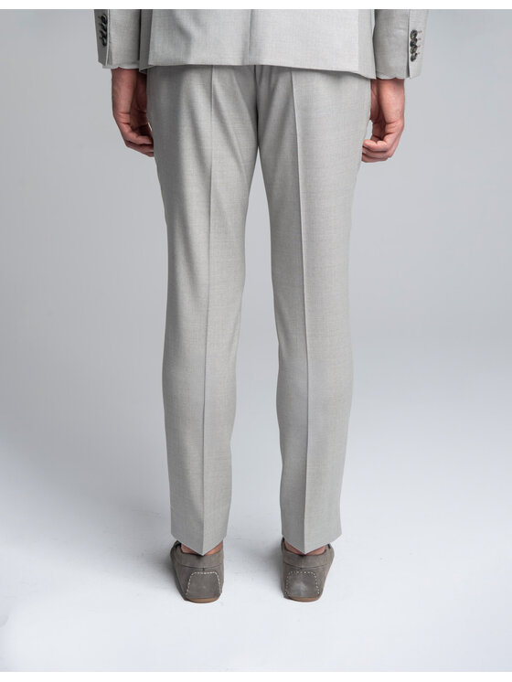 Borgio Borgio Spodnie garniturowe Teano Szary Slim Fit