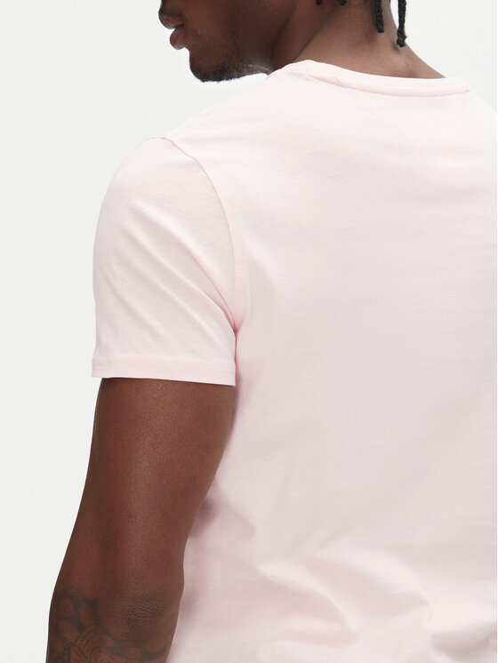 Tommy Jeans Tommy Jeans Тишърт DM0DM04411 Розов Slim Fit