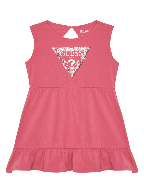 Guess Guess Φόρεμα καθημερινό A5GK06 K6YW4 Πορτοκαλί Regular Fit