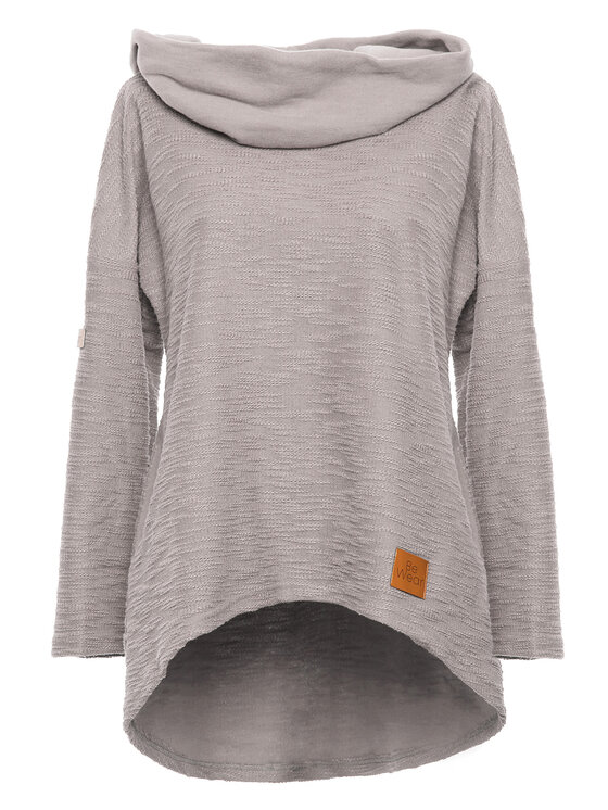 BeWear BeWear Bluza B131 Szary Baggy Fit