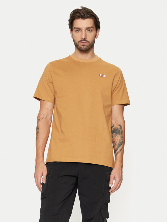 Hunter Hunter T-särk Alvin HARM0039242 Pruun Regular Fit