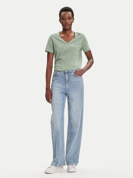 Gant Gant T-krekls Shield 4200750 Zaļš Regular Fit