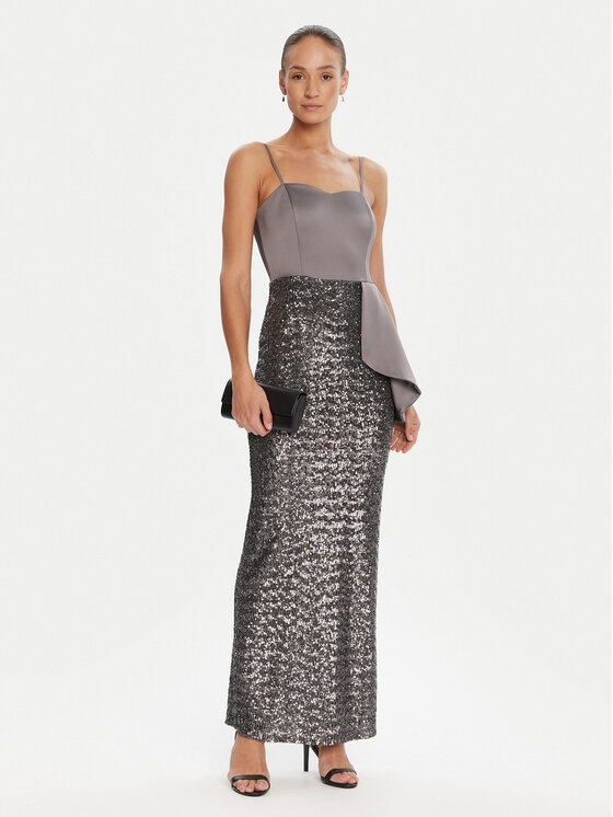 Rinascimento Rinascimento Abendkleid CFC0124976003 Grau Slim Fit
