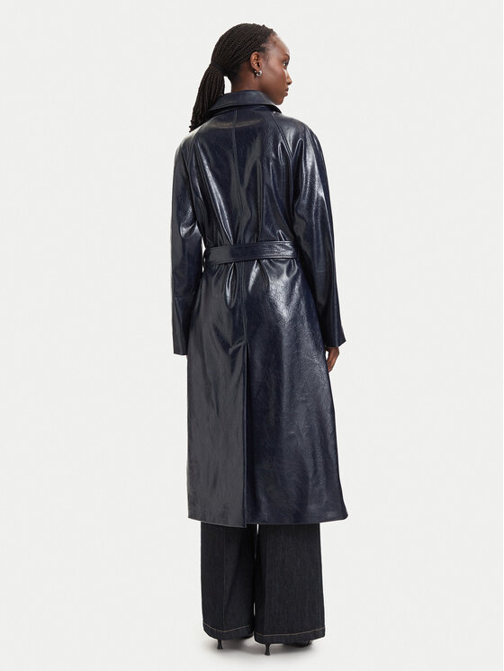 HUGO HUGO Плащ з екошкіри Marede-1 50563173 Cиній Regular Fit