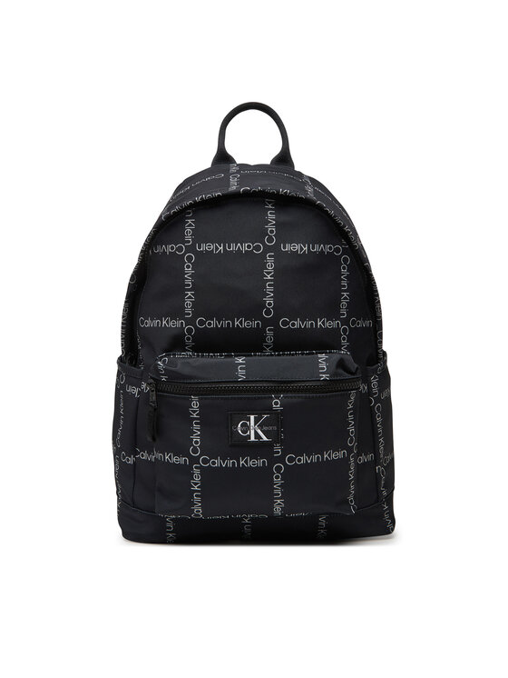 Dziecięcy Plecak Calvin Klein Jeans, Czarny, City Grid Aop IU0IU00711