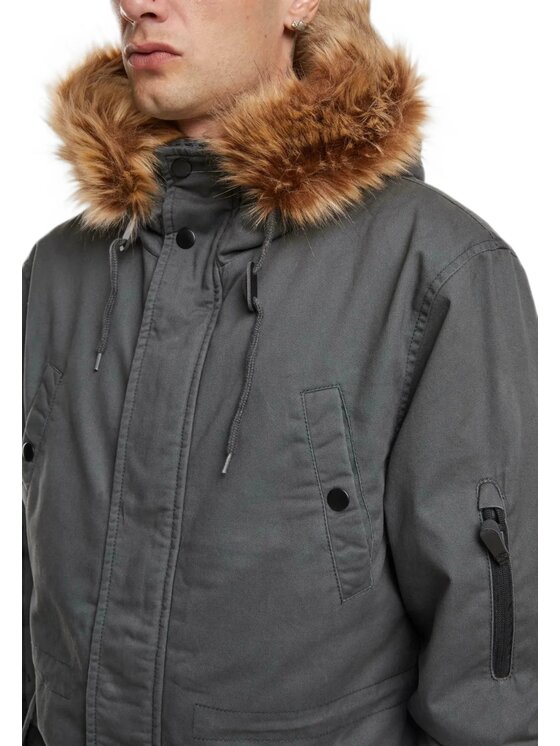 Brandit Brandit Kurtka zimowa 9746 Szary Parka Fit