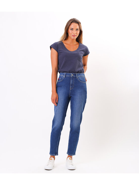 Lee Cooper Lee Cooper Jeansy MATEA Niebieski Mom Fit