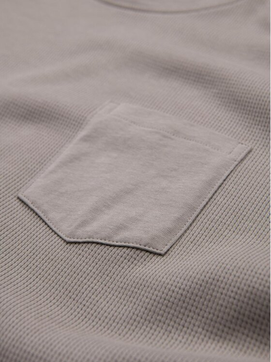Ombre Ombre Longsleeve OM-LSCL-0109 Szary Regular Fit
