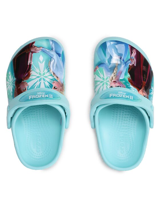 Crocs Crocs Klapki FROZEN Fldisneyfrozenllclog K 207465 Niebieski