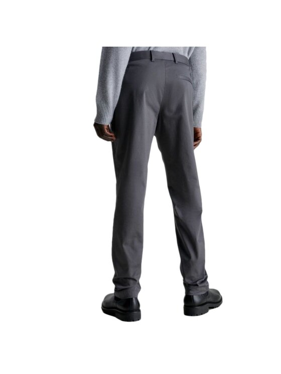 Calvin Klein Calvin Klein Chino kalhoty SATIN STRETCH SLIM K10K110963 Šedá Slim Fit